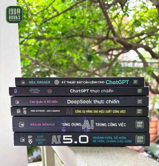  Combo 6 cuốn sách mới nhất về AI, ChatGPT và DeepSeek 