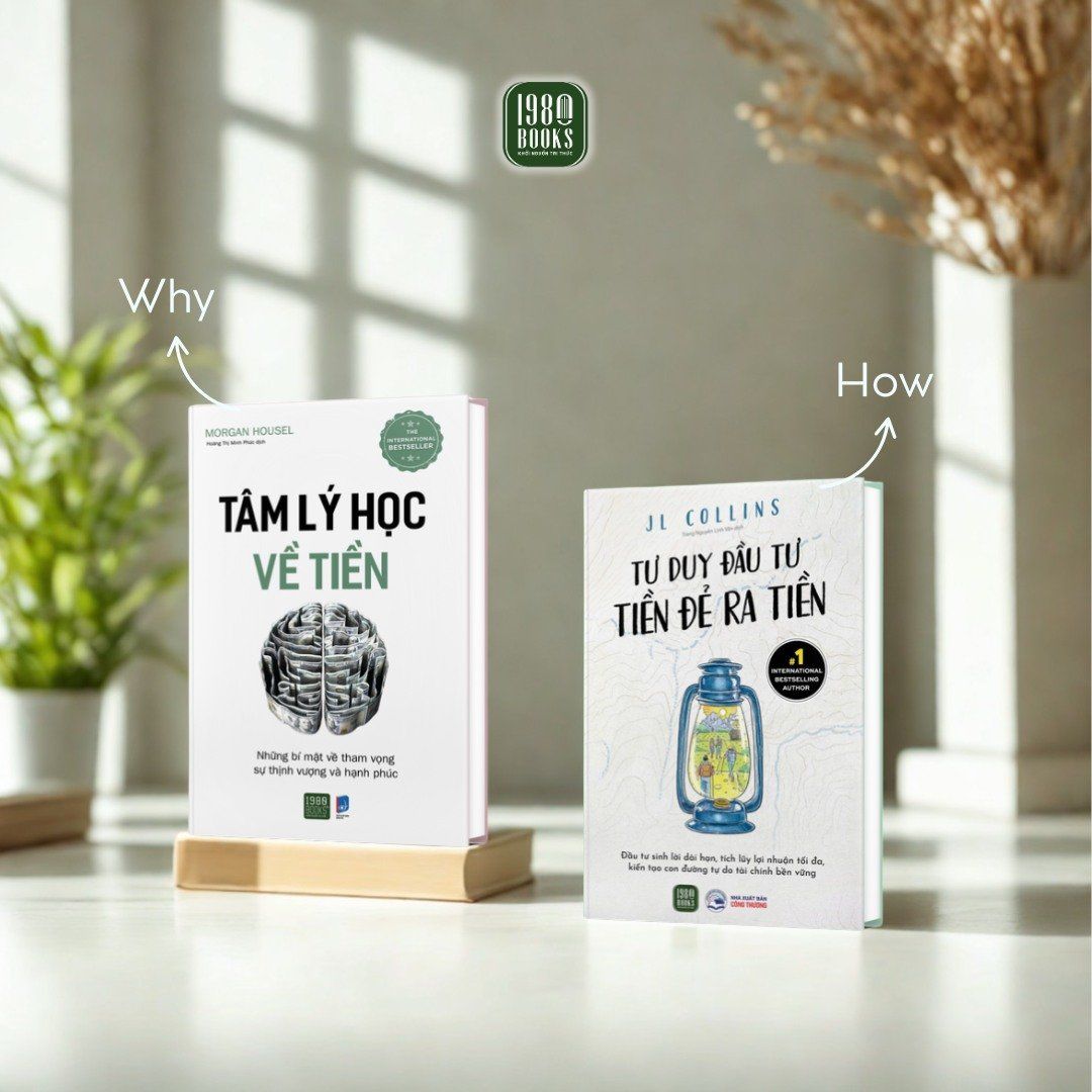  Combo 2 cuốn Tâm lý học về tiền + Tư duy đầu tư - Tiền đẻ ra tiền 