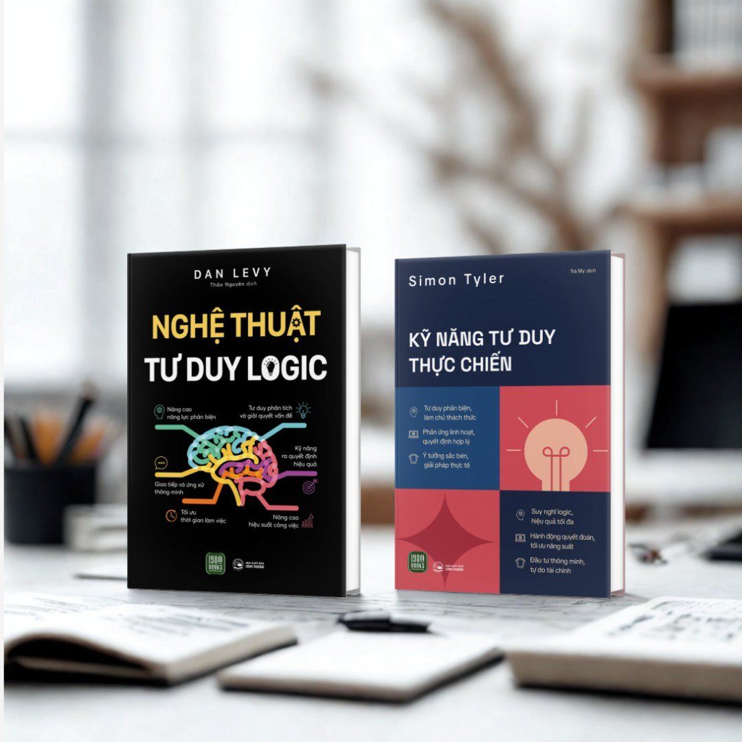  Combo 2 cuốn sách Nghệ Thuật Tư Duy Logic + Kỹ năng tư duy thực chiến 