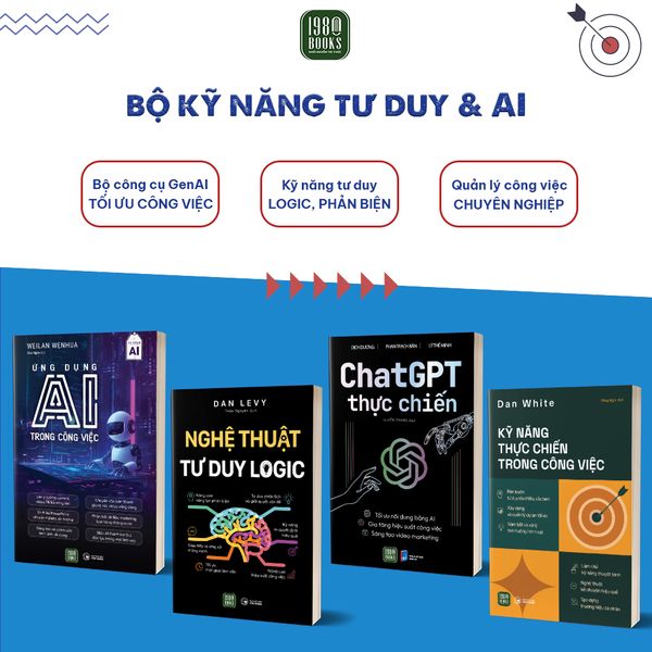 Bộ 4 cuốn sách Kỹ năng Tư duy và AI
