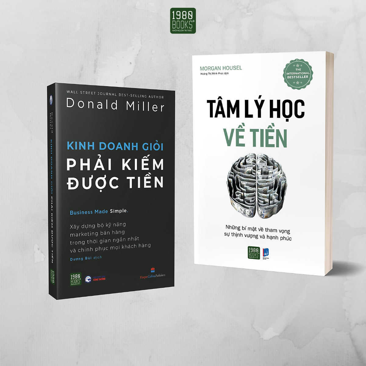  Combo 2 Cuốn Tâm Lý Học Về Tiền + Kinh Doanh Giỏi Phải Kiếm Được Tiền 