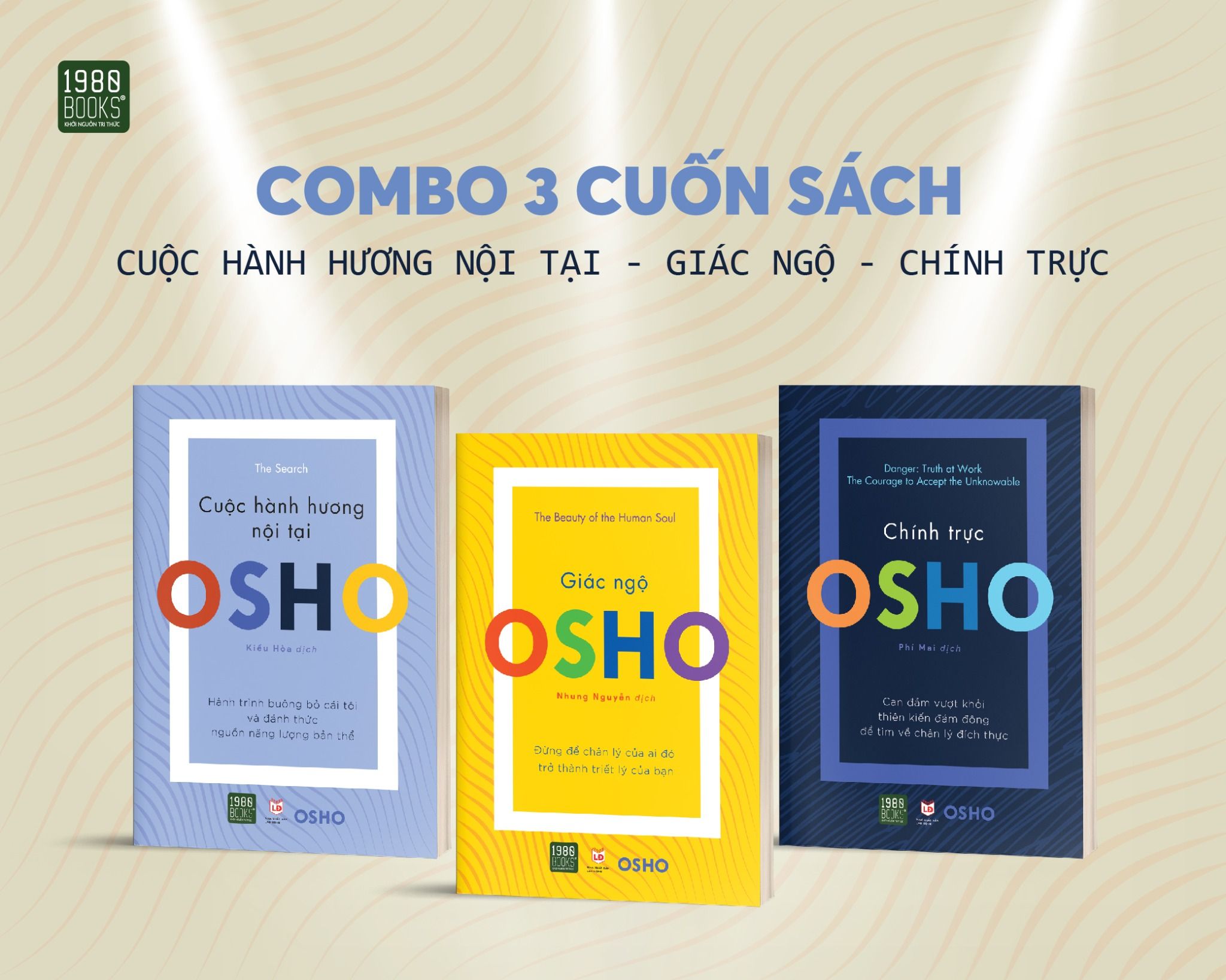  Combo 3 Cuốn Osho (Chính Trực + Cuộc Hành Hương Nội Tại + Giác Ngộ) 