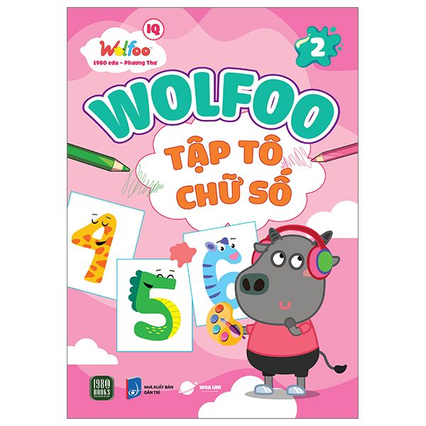  Sách Wolfoo IQ - Wolfoo Tập Tô Chữ Số - Tập 2 