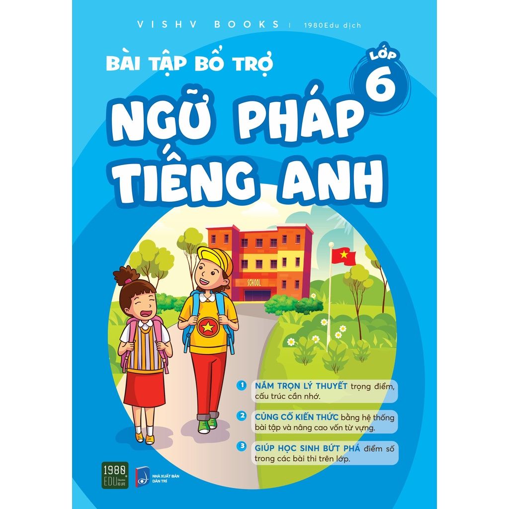  Sách Bài tập bổ trợ ngữ pháp Tiếng Anh lớp 6 1980books 