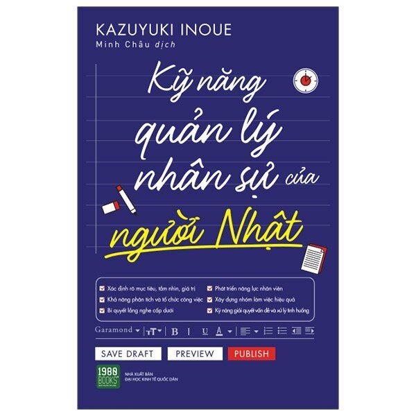  Sách - Kỹ năng quản lý nhân sự của người Nhật 