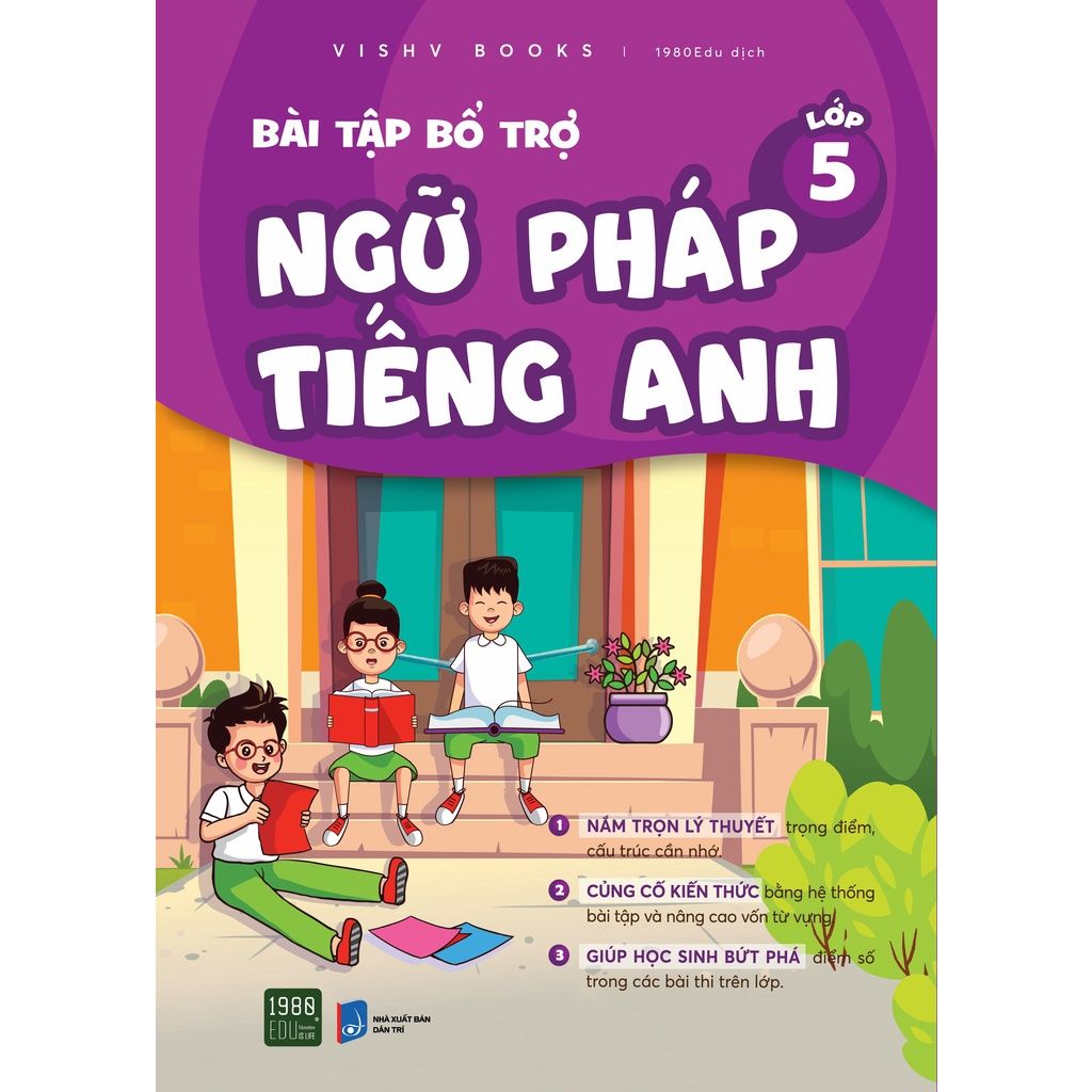  Sách Bài tập bổ trợ ngữ pháp Tiếng Anh lớp 5 1980books 