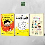  Sách - Combo 3 cuốn dạy con (Lắng nghe để dạy con đúng cách + Montessori 0-3 + Montessori 0-6) - 1980Books 