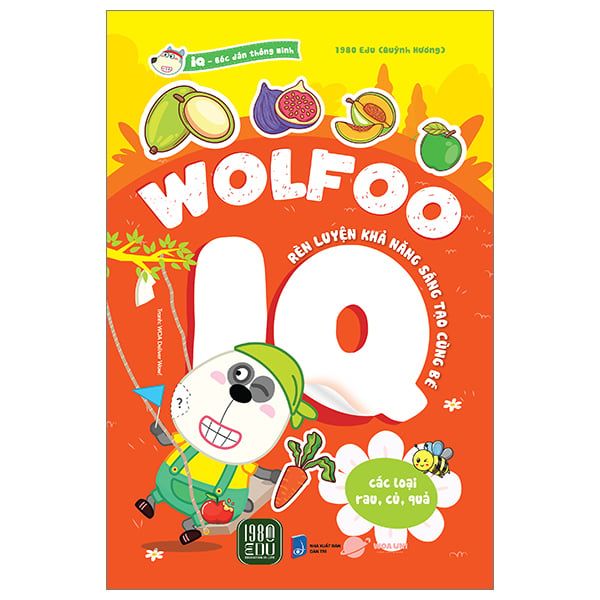  Sách Bóc Dán Thông Minh - Wolfoo IQ Rèn Luyện Khả Năng Sáng Tạo Cùng Bé - Các Loại Rau Củ Quả 