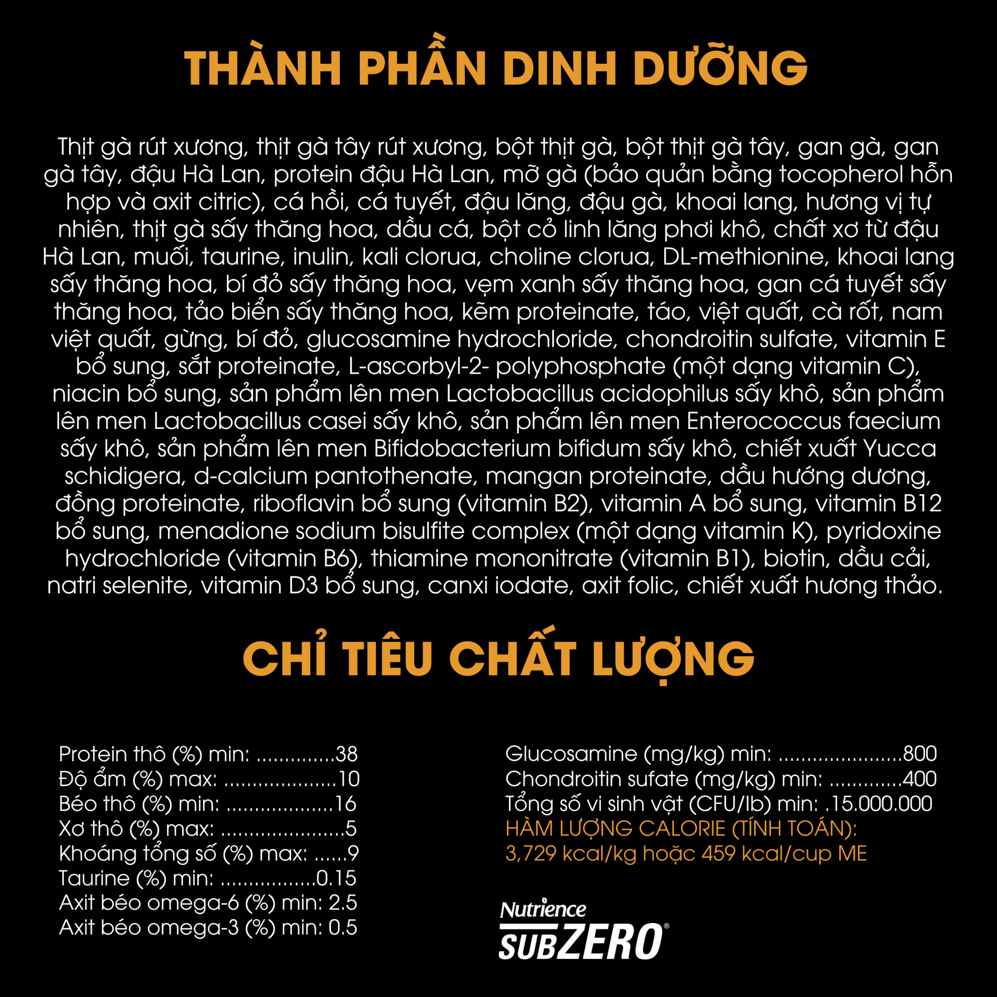 NT Subzero cho Chó (hạt nhỏ) - Gà tây, cá hồi, cá trích, cá tuyết và rau củ quả tự nhiên (Cho mọi giống chó ở mọi lứa tuổi) 