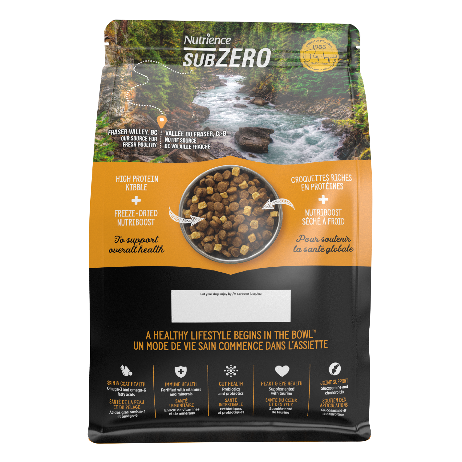 NT Subzero cho Chó - Gà tây, cá hồi, cá trích, cá tuyết và rau củ quả tự nhiên (Cho mọi giống chó ở mọi lứa tuổi) 