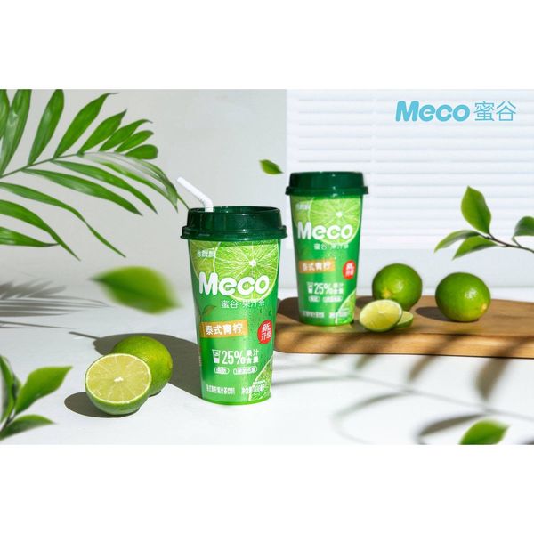 Thùng 15 Ly Trà Hoa Quả Meco Vị Chanh Thái 400ml