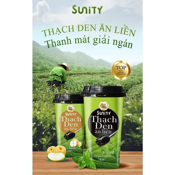 Thạch đen ăn liền SUNITY dạng hút mới 230g