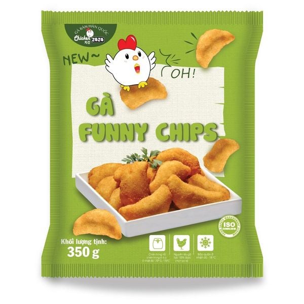 Gà Funny Chips Chicken Zozo 350gr Hình Ngộ Nghĩnh