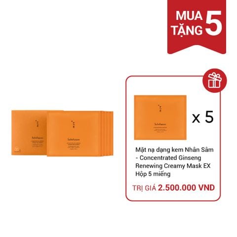 Mặt nạ dạng kem Nhân Sâm - Concentrated Ginseng Renewing Creamy Mask EX Hộp 5 miếng
