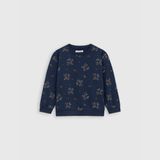 Áo Nỉ Bé Gái Canifa Chất Liệu Cotton Hoạ Tiết