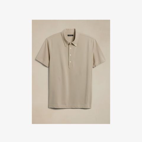 Áo Thun Nam Lux Pique Button Down Polo
