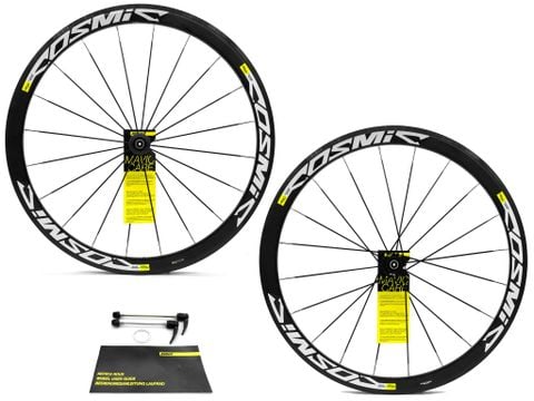 BÁNH XE ĐẠP ROAD 700c - MAVIC COSMIC - TRƯỚC 20L, SAU 20L, MÁ PHANH - LÍP THẢ 7,8,9,10,11,12 - CĂM LÁ HẸ - HUB NHÔM