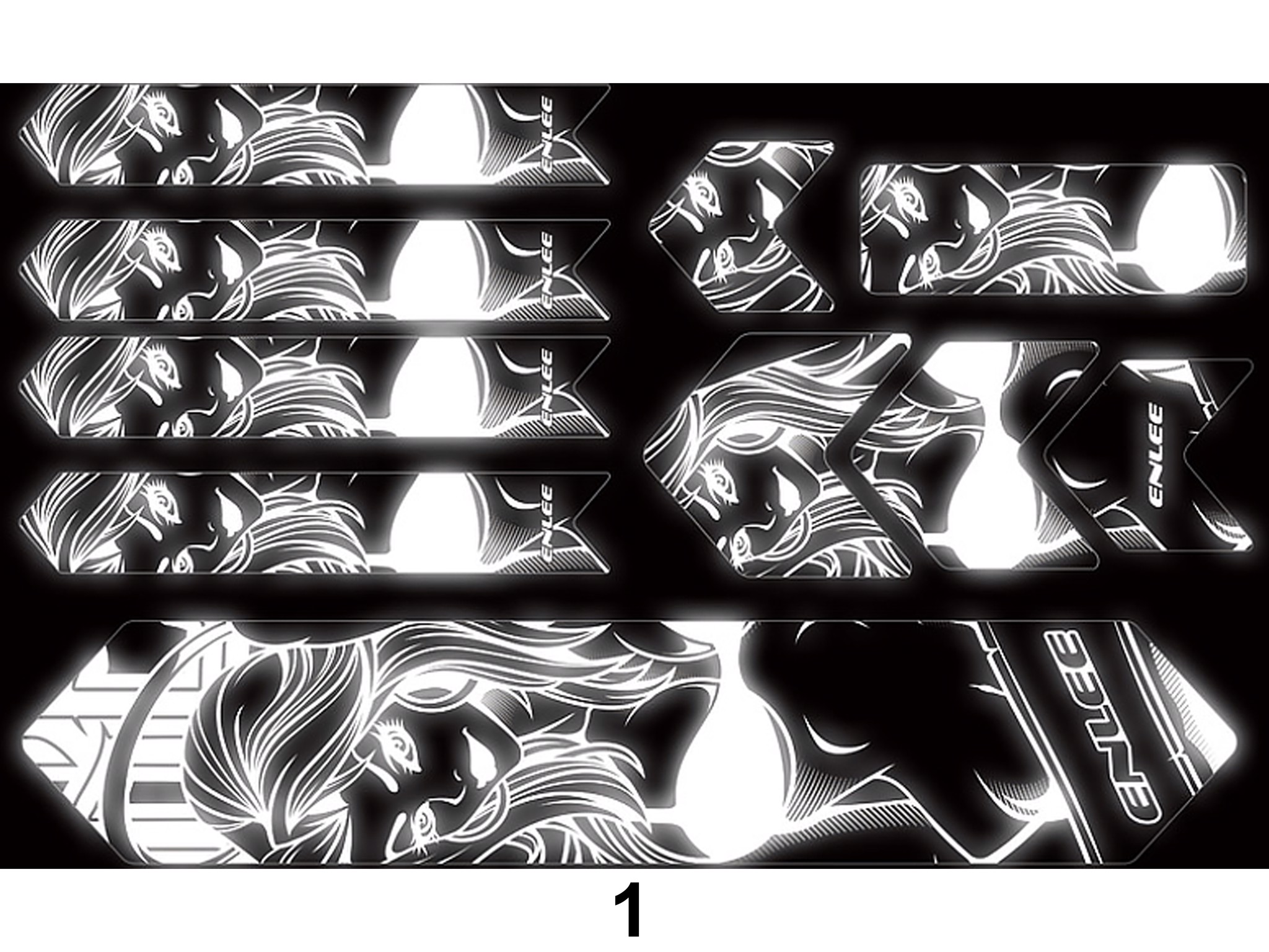 DECAL 3D DẠ QUANG ENLEE