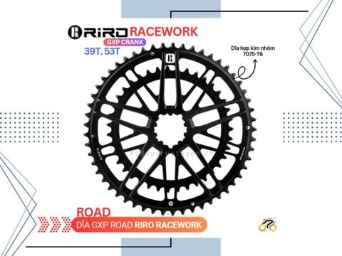 DĨA ĐÔI XE ĐẠP GXP - RIRO | RACEWORK 10 CÁNH - 39 /53T (GXP)