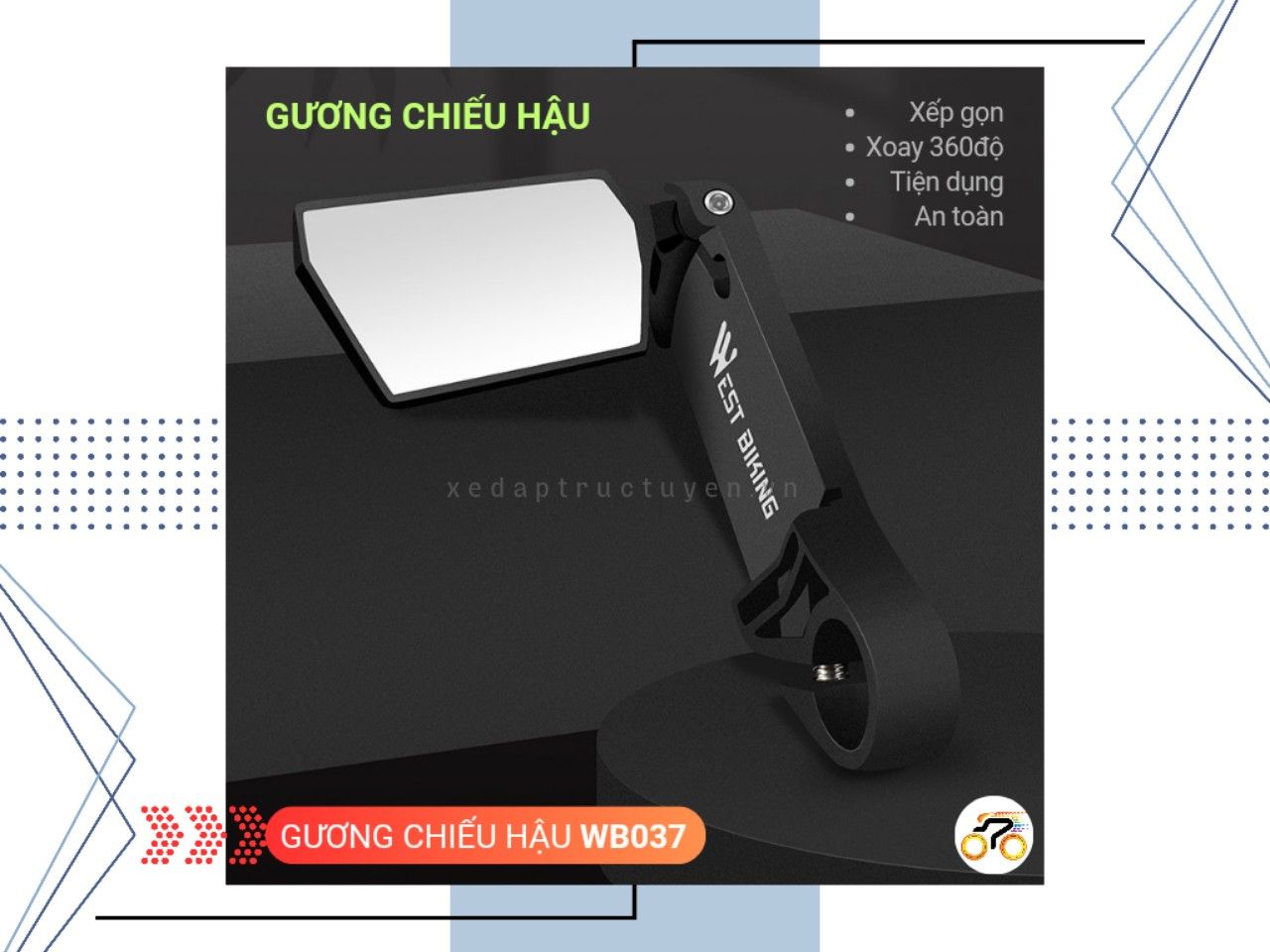 GNG CHIU HU - XP GN - WEST BIKING WB037  Xe p Trc tuyn