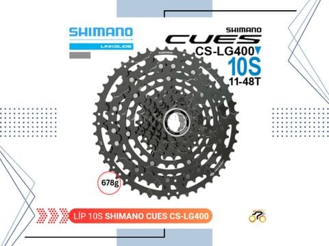 LÍP XE ĐẠP MTB - SHIMANO CUES LG400 - 11/48T - KIỂU THẢ (10 TỐC ĐỘ)