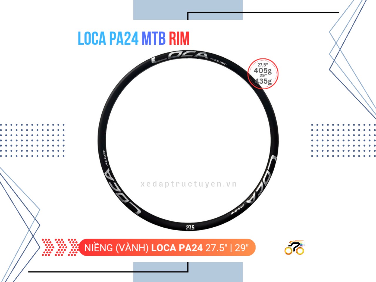 NIỀNG XE ĐẠP LOCA – 29” MTB - THẮNG ĐĨA - 28L – Xe đạp Trực tuyến