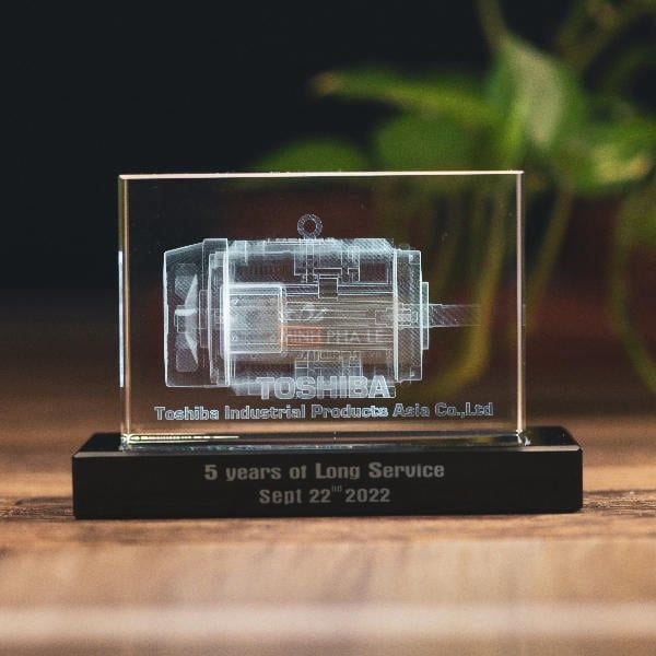 Khối pha lê 3d động cơ điện (3 Size)