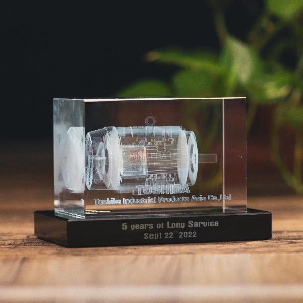 Khối pha lê 3d động cơ điện (3 Size)