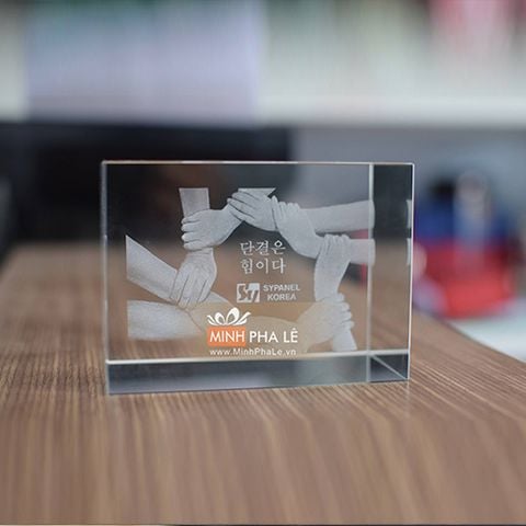 Khối pha lê 3d hợp tác 3D-032