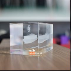 Khối pha lê 3d con tàu (3 Size)