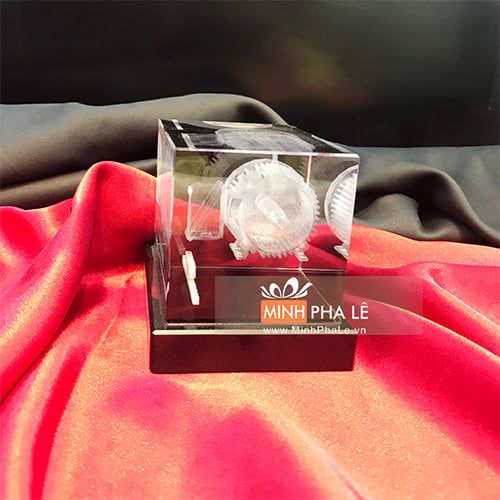 Khối pha lê 3d động cơ điện (3 Size)