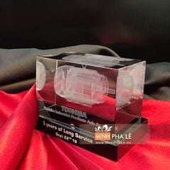 Khối pha lê 3d động cơ điện (3 Size)