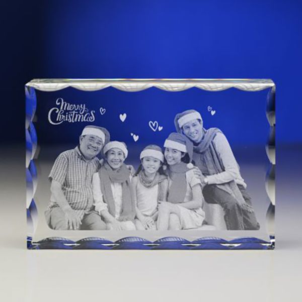 Chân dung 3d khối pha lê chữ nhật 3D-HCNVS-18