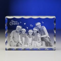 Chân dung 3d khối pha lê chữ nhật 3D-HCNVS-18