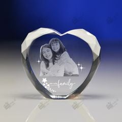 Chân dung 3d trái tim kim cương 3D-Heart (3 Size)