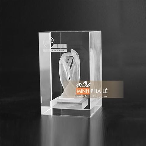 Khối pha lê 3d hợp tác 3D-030