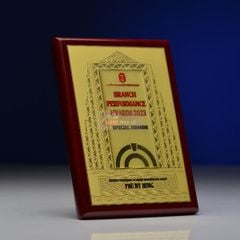 Bảng vinh danh kim loại BVDGD014