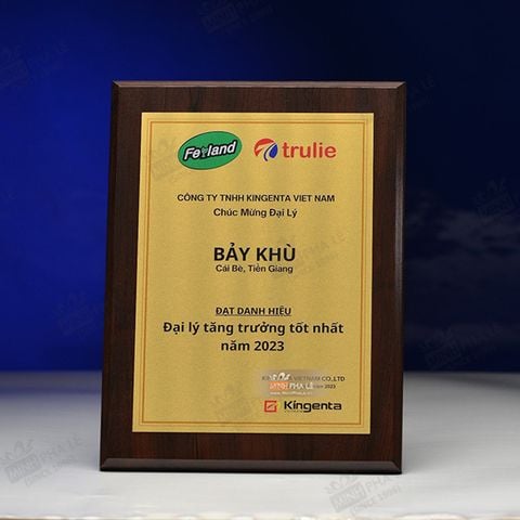 Bảng vinh danh kim loại BVDGD012