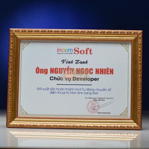 Bảng Vinh Danh BVDGD017