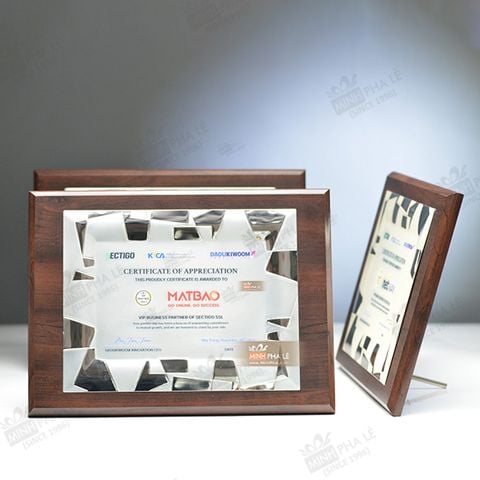 Bảng vinh danh kim loại BVDGD027