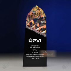 Cúp vinh danh pha lê nhiều màu CB009 (3 loại)