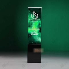 Cúp vinh danh pha lê nhiều màu CB020-01