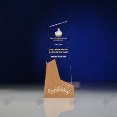 Cúp pha lê gỗ CB029