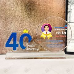 Chặn giấy pha lê H031 (10-15-20-25 năm)