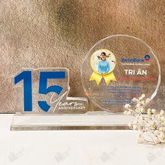 Chặn giấy pha lê H031 (10-15-20-25 năm)