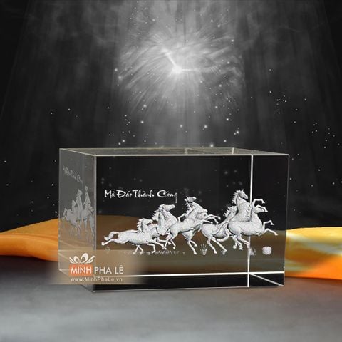 Khối pha lê 3d mã đáo thành công (3 Size)