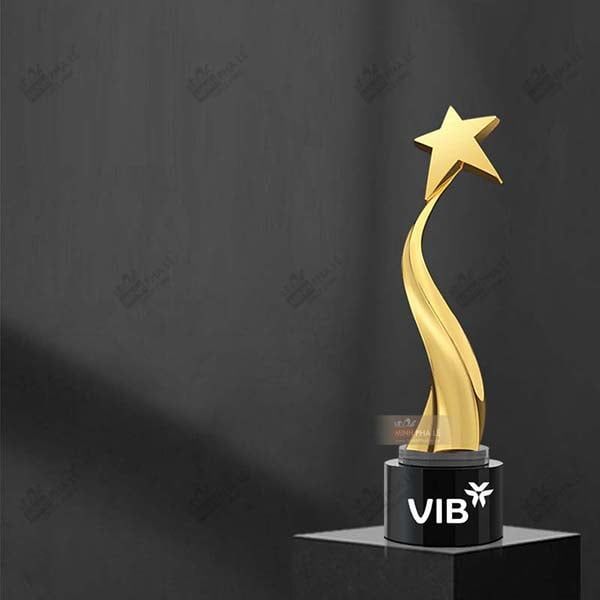 Cúp vinh danh ngôi sao kim loại KL001