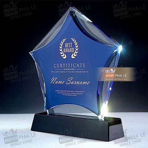 Cúp ngôi sao best award 15cm N109