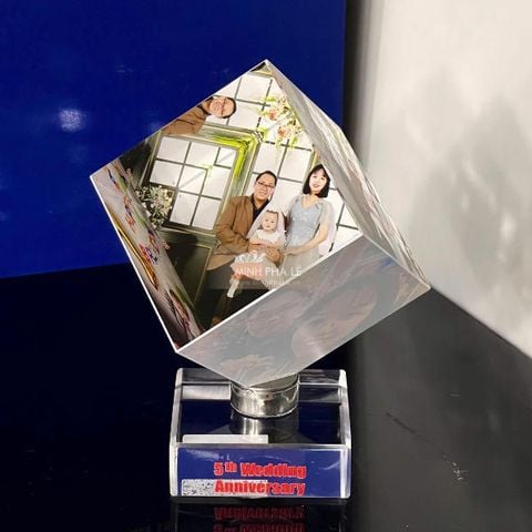 Khối lập phương pha lê in ảnh P020