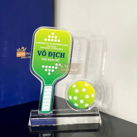 Cúp thể thao pickleball đa sắc PB008